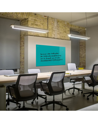 Glasmagnettafel smaragdgrünes Glas Whiteboard für Arbeit und Büro Smatab®