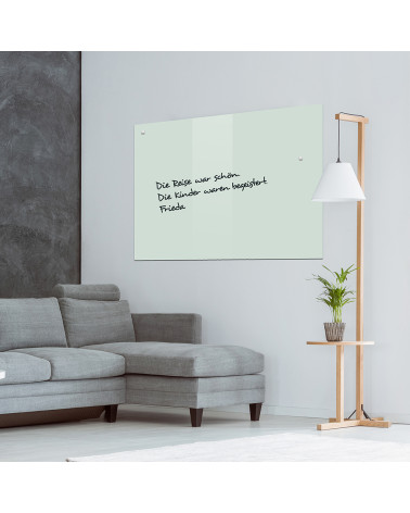 Glasmagnettafel Weißes satiniertes Glas magnetisches Whiteboard home Smatab®