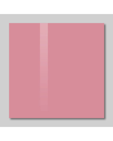 Glasmagnettafel Smatab® Magnetische Pinnwand aus rosa Perlenglas