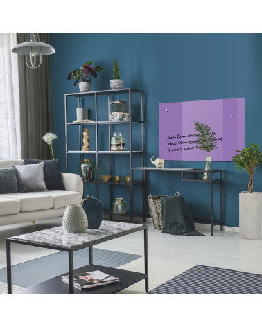 Glasmagnettafel Smatab® violett kobaltblaues Arbeits- und Büro-Whiteboard