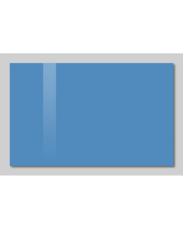 Glasmagnettafel Smatab® blau coeline Glasarbeitsplatte und Whiteboard für das Büro